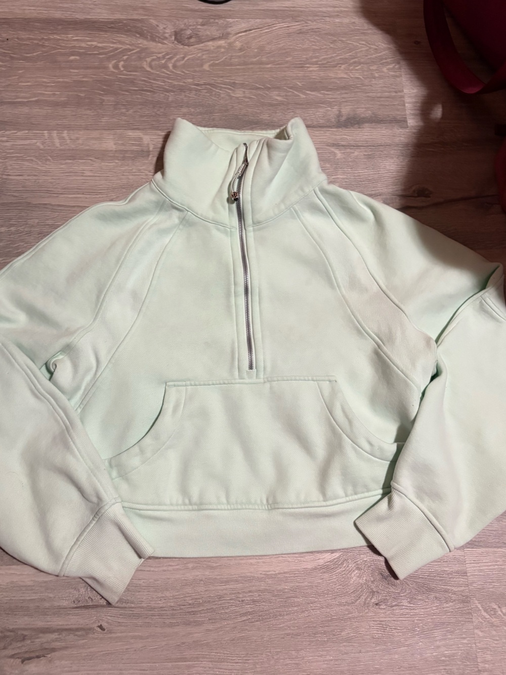 Lululemon scuba Light Mint Half-Zip Pullover Sweatshirt size xs/s